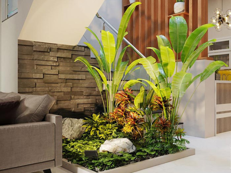 Một mẫu tiểu cảnh nhỏ truyền thống đơn giản
