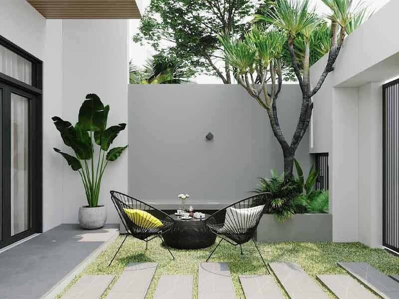 Mẫu sân vườn nhà phố hiện đại 10
