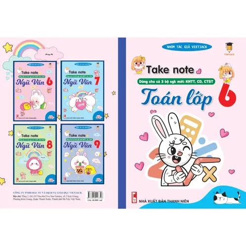Sổ tay Toán lớp 6 giúp ôn tập kiến thức cơ bản