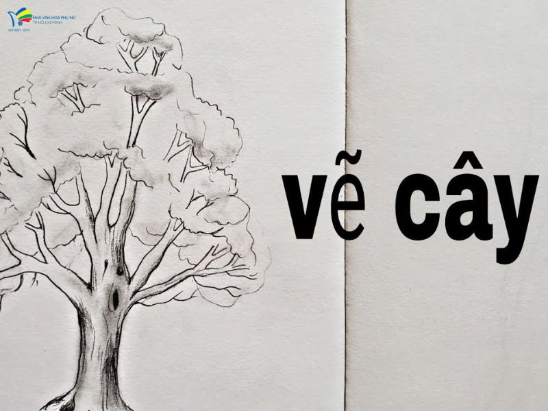 Bé hào hứng học vẽ cây xanh đơn giản