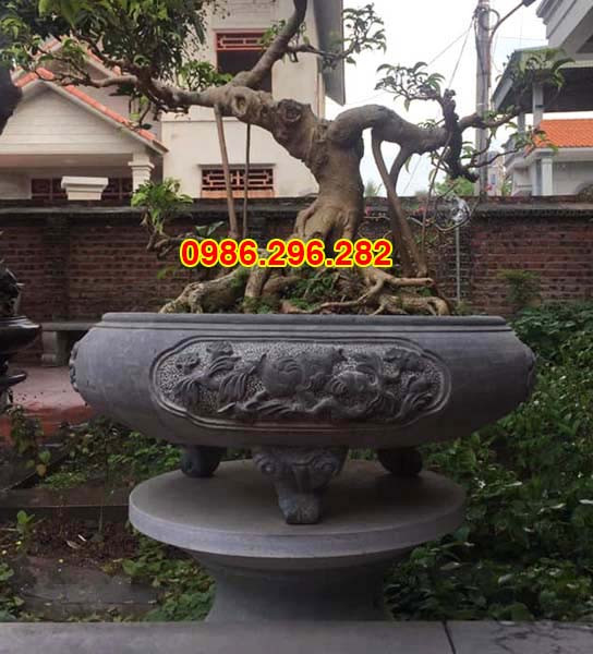 Ang đá tự nhiên trồng cây cảnh, phong cách cổ điển