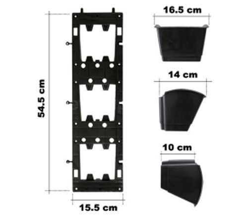 Chậu nhựa treo tường 47x15.5