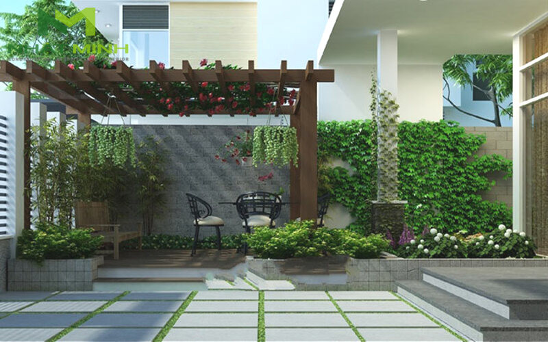 Giàn hoa sân vườn